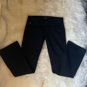 Vintage | HTF Hudson super low rise bootcut black jeans with back pockets